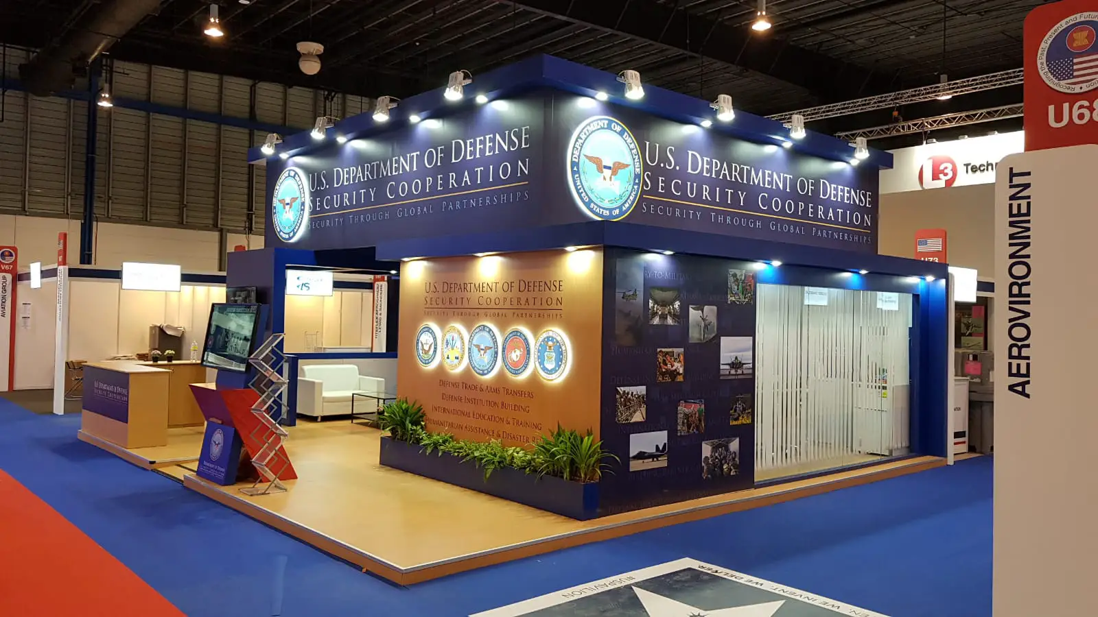 Koncept Image USA Defense exhibition booth at Singapore Airshow